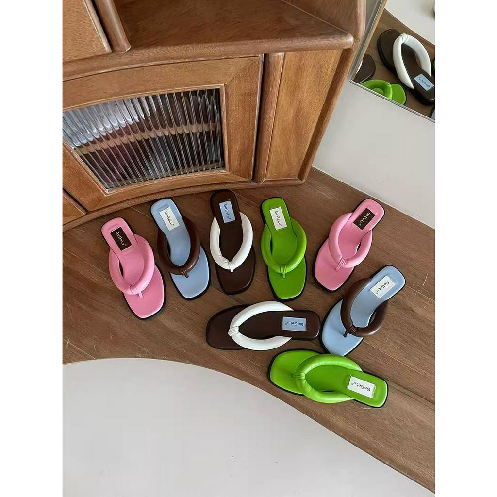 Dép Xỏ Ngón Đế Bằng Thời Trang Đi Biển Mùa Hè 2023 Cho Nữ