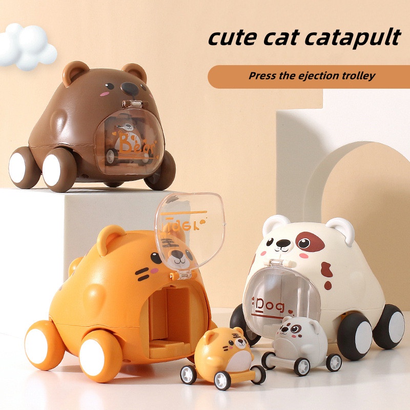 Đồ Chơi Xe Hơi Hoạt Hình Mini Dễ Thương Sáng Tạo Chống Rơi Cho Trẻ Em