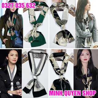Khăn Quàng Cổ Kết Hợp Làm Dây Ruy Băng Buộc Tóc (Có Chọn Mẫu) / 145x15 cm