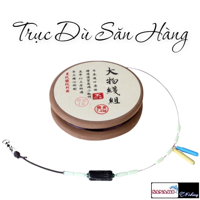 Trục Câu Cá Cuốn Sẵn Bằng Dù PE Lôi Phong DT04 Chuyên Săn Hàng Săn Thuỷ Quái - Sanami Fishing