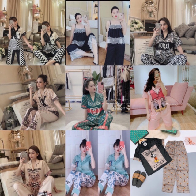 [FREESHIP - GIẢM 10K] Bộ đồ ngủ lụa satin cao cấp quần dài áo cộc | BigBuy360 - bigbuy360.vn