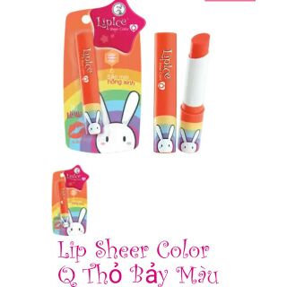 Son dưỡng Liplce Sheer Colorado Q phiên bản thỏ bảy màu tặng gương trang điểm lipce cực xinh