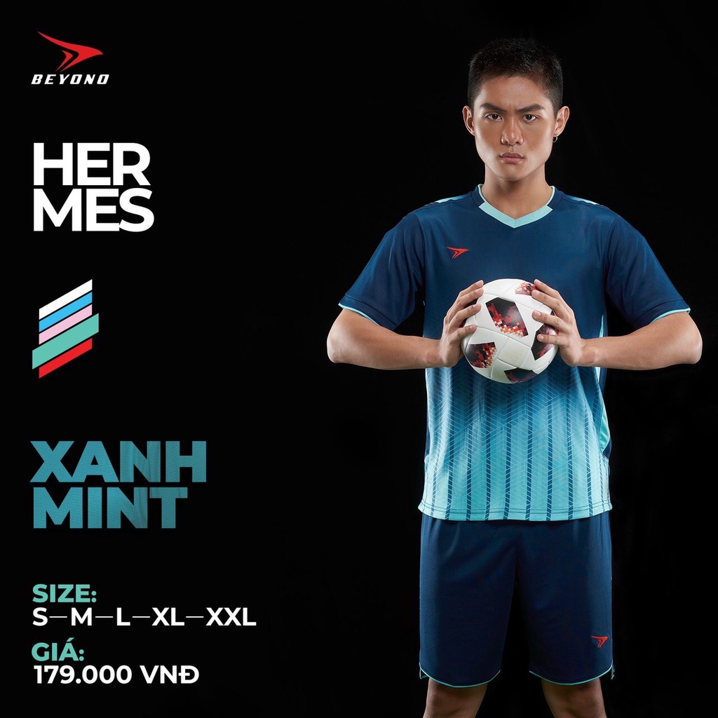 Bộ Quần Áo Đá Bóng Chính Hãng Beyono Hermes - Mẫu Cao Cấp 2022