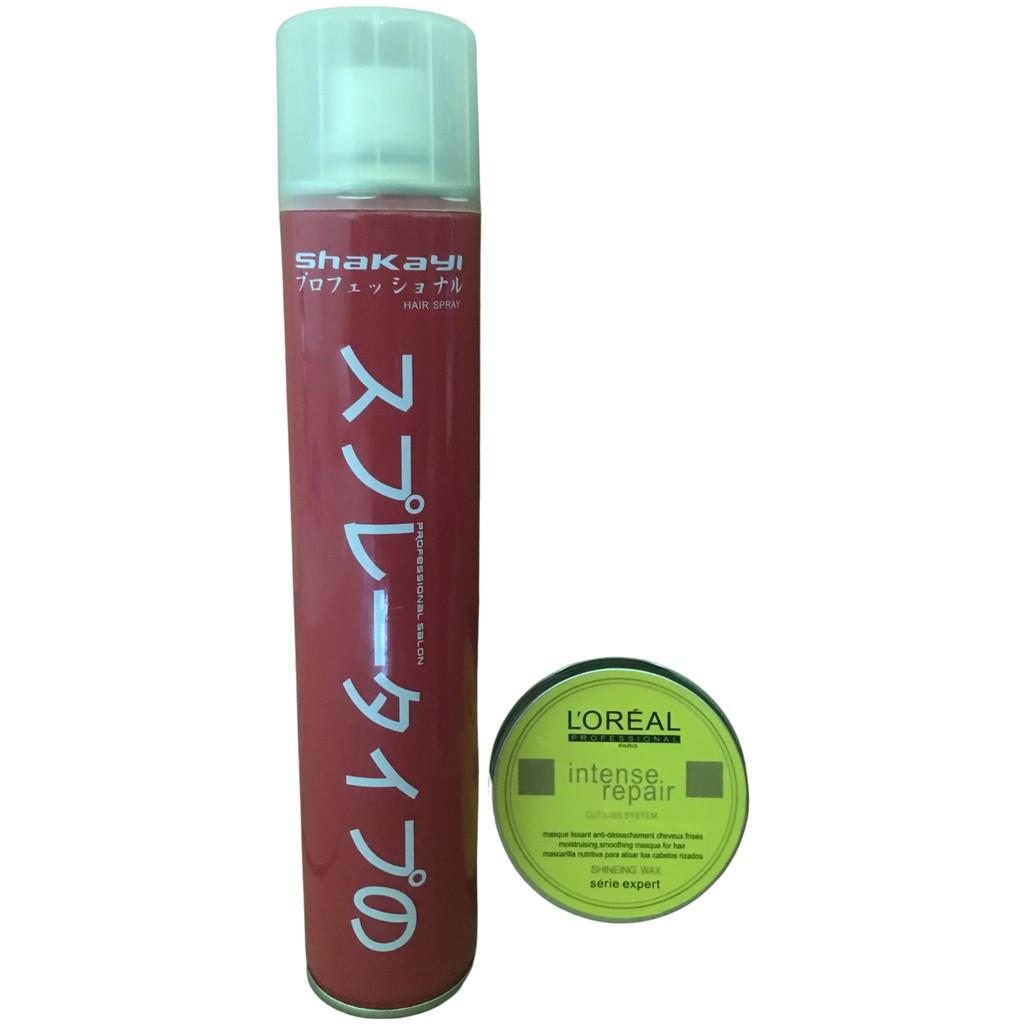 Combo Sáp + gôm vuốt tóc 1 gôm Shakayi + 1 sáp Loreal