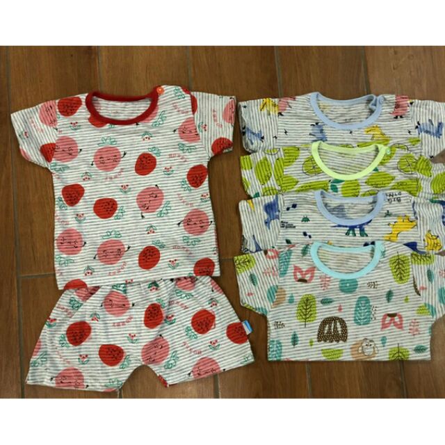 Bộ cotton sợi tre chất mát lịm cho bé trai/ gái( mua 10 tặng 1 bộ giá 40k)
