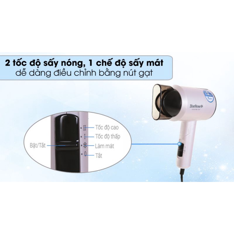 Máy sấy tóc 2 chế độ mát, ấm