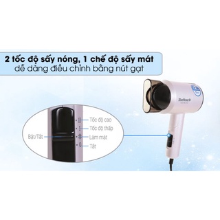 Máy sấy tóc 2 chế độ mát, ấm