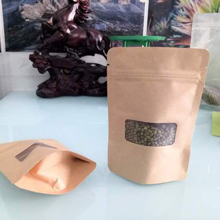 Túi zip giấy CÓ CỬA SỔ đựng thực phẩm khô