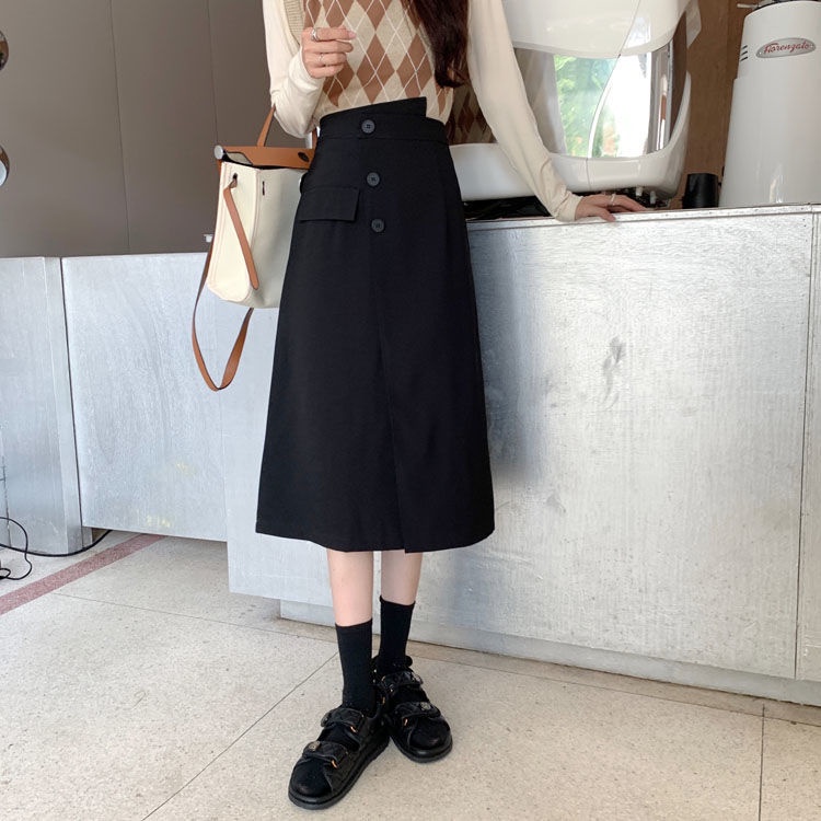 COZOK Chân Váy Lưng Cao Thiết Kế Độc Đáo Thời Trang