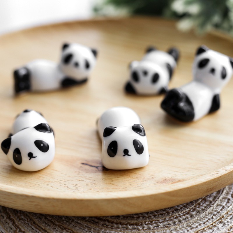 Gác đũa gấu trúc 8 mẫu đáng yêu p/c Nhật - Sứ cao cấp không chì xuất khẩu