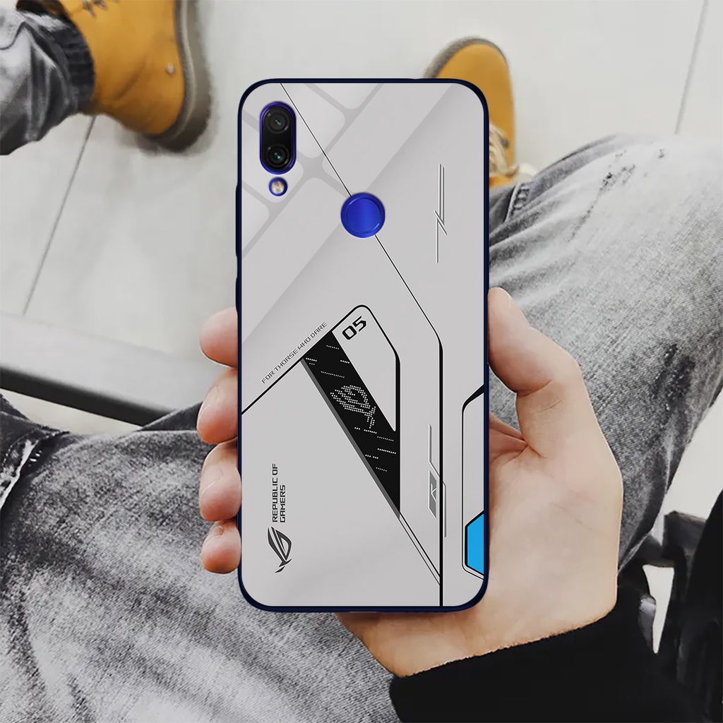 Ốp lưng Xiaomi Redmi Note 7, 7 Pro - ROG Gaming edition, chất liệu kính cường lực