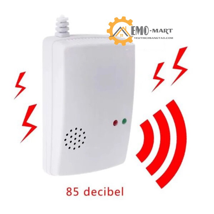 [ Bh 12 Tháng ] Máy báo rò rỉ khí gas V1 ⚡️𝐅𝐑𝐄𝐄 𝐒𝐇𝐈𝐏⚡️ Nhựa PVC chịu nhiệt