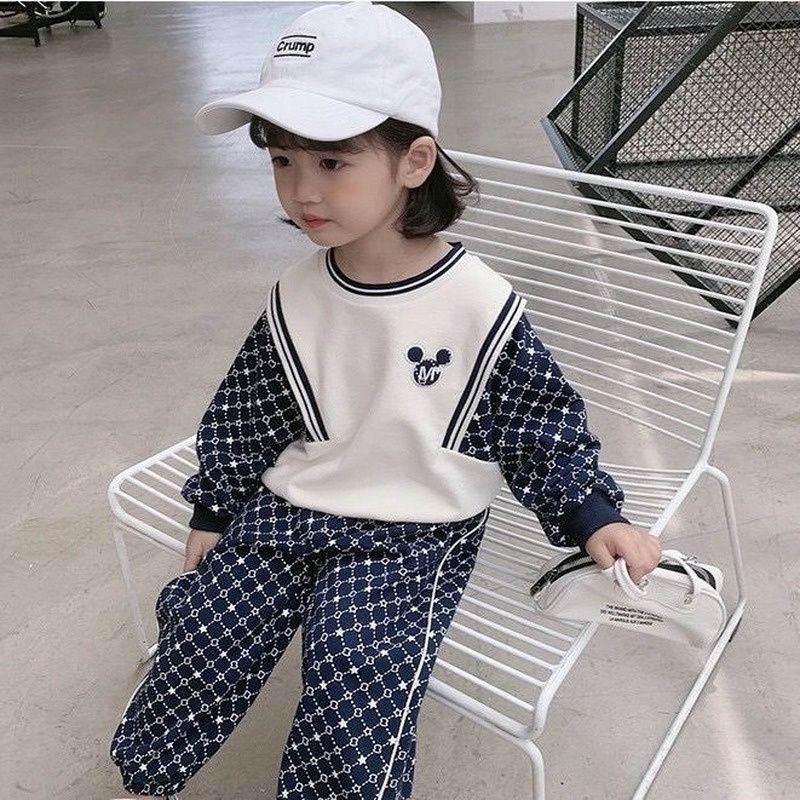 Set đồ thể thao phong cách Hàn Quốc năng động cho bé gái