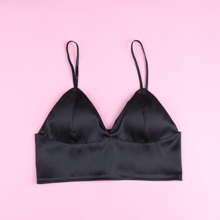 Áo Toplette cup tam giác màu đen basic Cô Kim 7