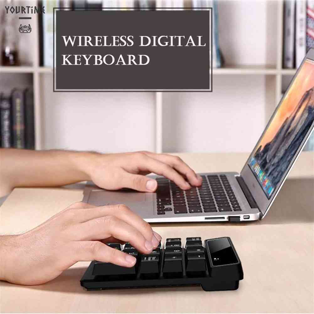 Bàn Phím Số 19 Phím Không Dây Chống Nước Kết Nối USB 2.4G