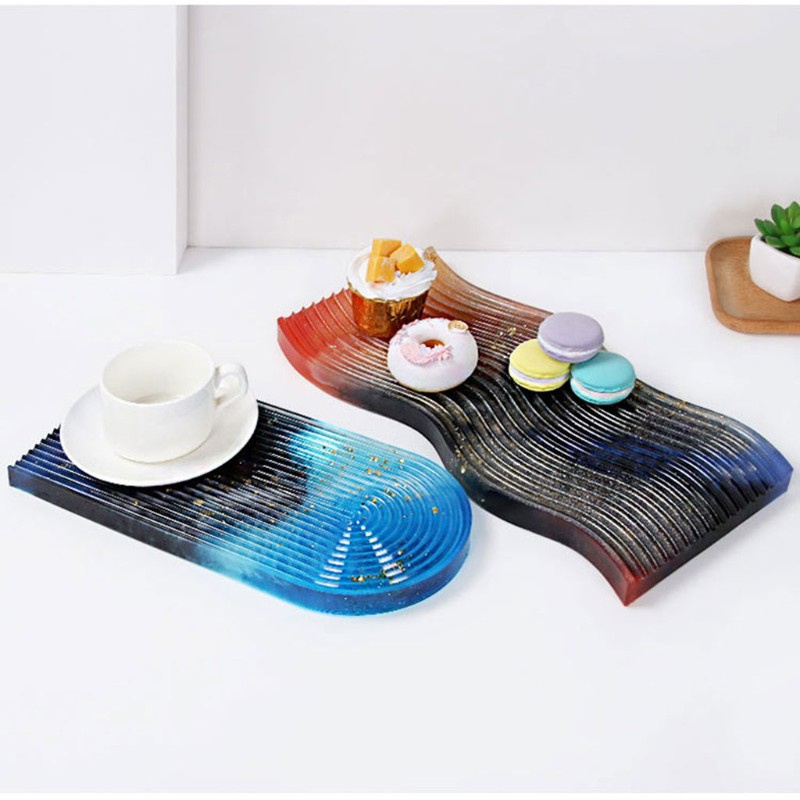 Khuôn silicone hình lượn sóng hỗ trợ làm trang sức