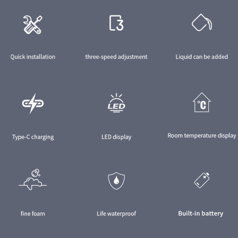 Nev Bình Đựng Xà Phòng Dung Tích 300ml Cảm Biến Tự Động Không Tiếp Xúc Đa Dạng Cho Phòng Tắm