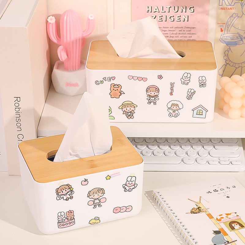 Hộp Đựng Khăn Giấy Cuộn Để Bàn Phong Cách Nhật Bản Mới