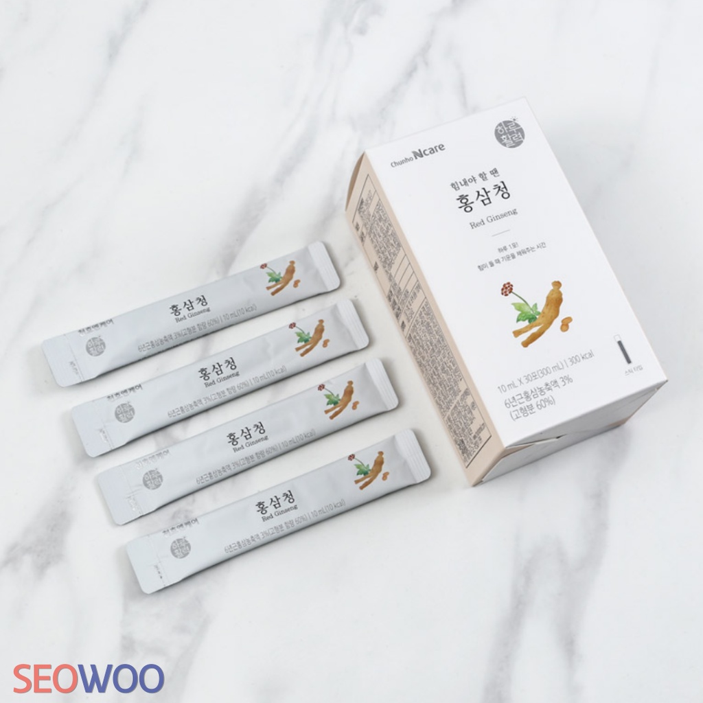 30 gói / Nước hồng sâm chăm sóc sức khỏe ChunhoNCare Korea / Made in Korea