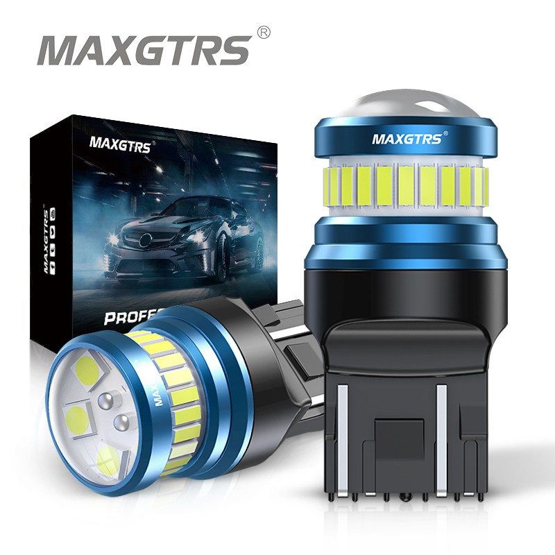 MAXGTRS 2x Car LED T20 1157 BAY15D P21/5W 3156 3157 P27/7W BA15D 7443 W21/5W Turn Light Auto 1200LM 12V