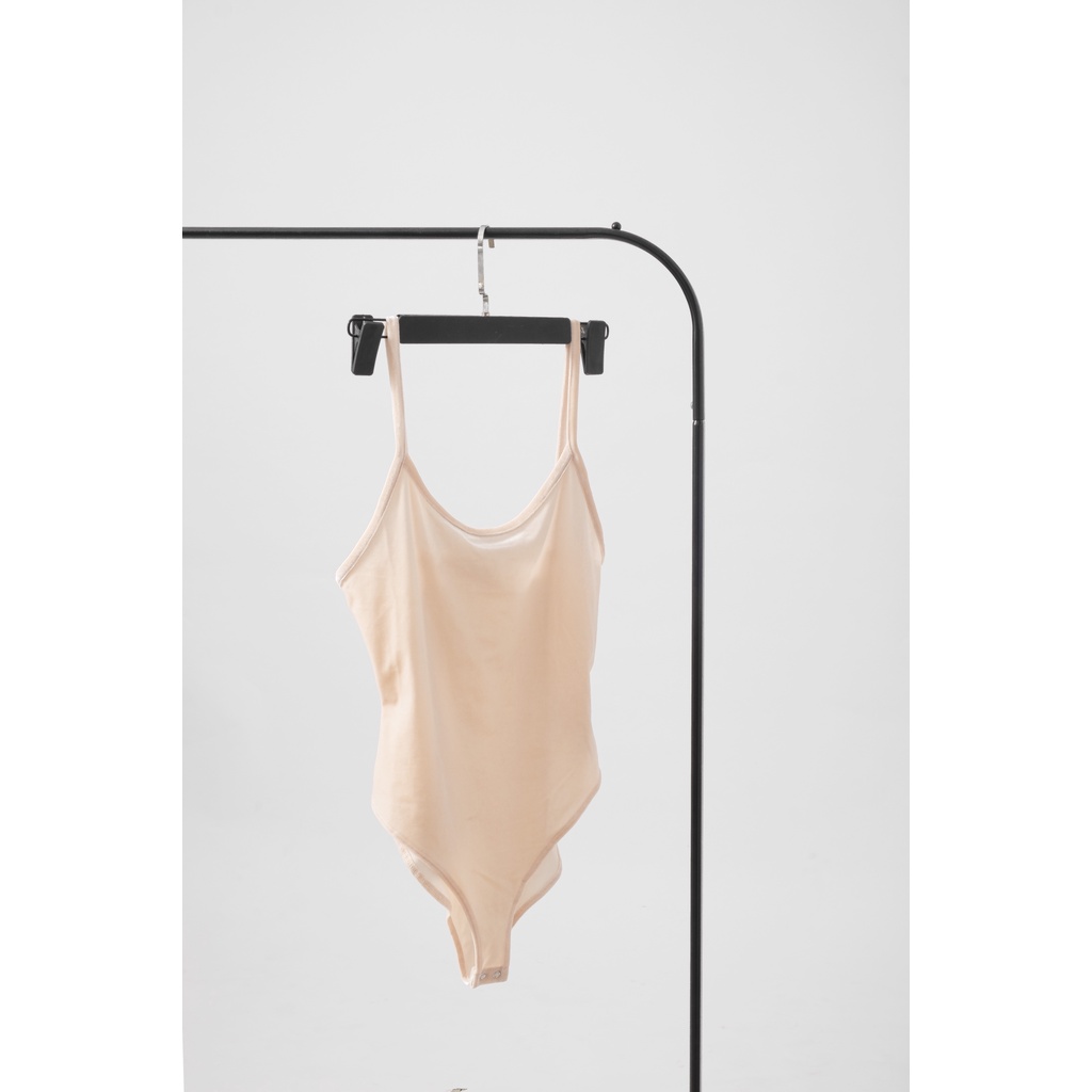 Áo hai dây Bodysuit nữ cổ tròn Vivan chất nhung cao cấp co giãn ôm sát tôn dáng
