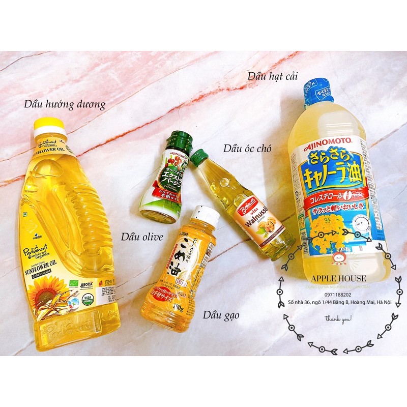 Dầu ăn dặm cho bé