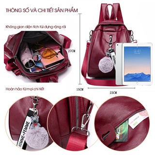 {SALE SẬP SÀN} Balo NỮ Da Trơn Bóng Đẹp Cực Chất CS8066