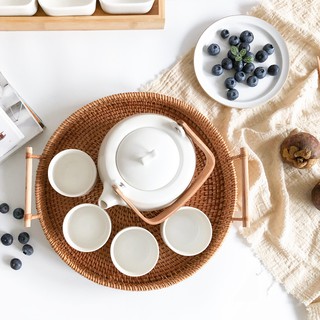 KHAY MÂY ĐỰNG CỐC CÓ QUAI