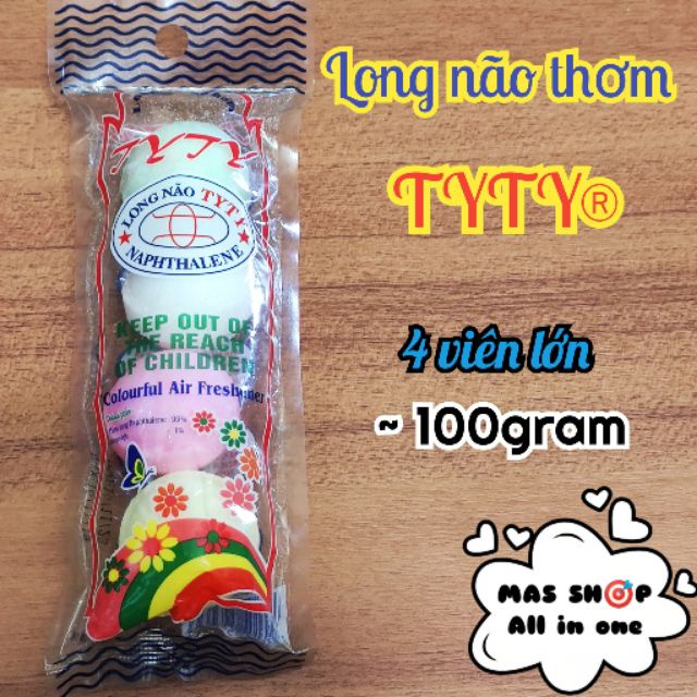 Long não, băng phiến 4 viên lớn -gói 100g TYTY