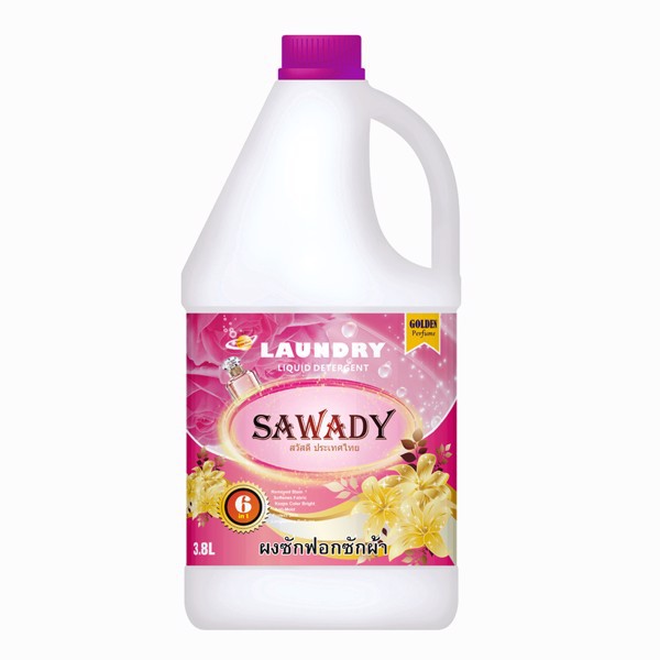 Nước giặt xả Sawady Đa năng 6 trong 1 Golden Perfume 3,8L Hàn Quốc