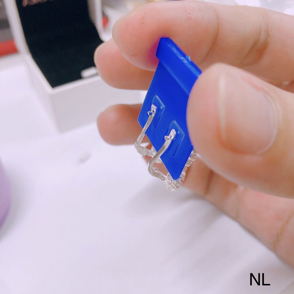 Bông tai nữ đẹp đính đá tròn xinh xắn chuẩn bạc ta - Kho sỉ bạc Nhất Linh