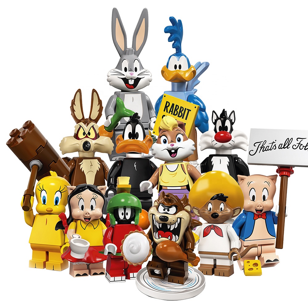 Mô hình nhân vật đồ chơi lắp ráp Looney Toons Bunny 91001-91012 tùy chọn