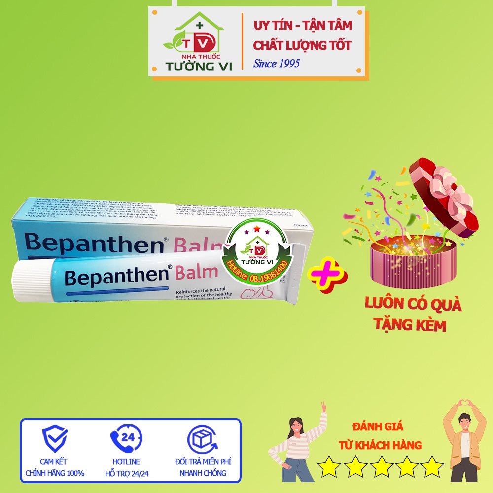 Bepanthen Balm - Giúp phòng ngừa hăm tã, bảo vệ làn da nhạy cảm của bé tránh khỏi các tác nhân gây kích ứng