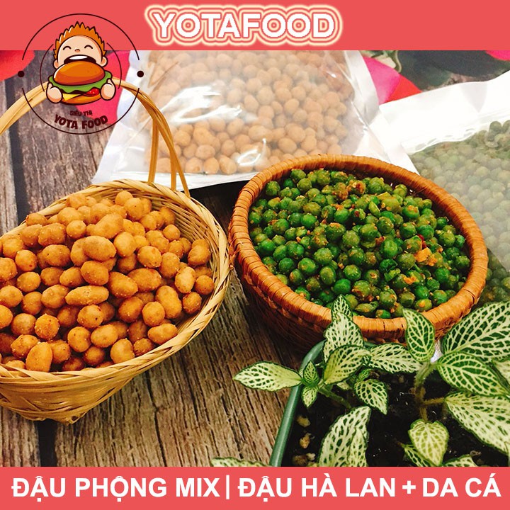 1 kí đậu phộng mix | 500gr đậu hà lan và 500 gr đậu phộng da cá cốt dừa | YOTAFOOD