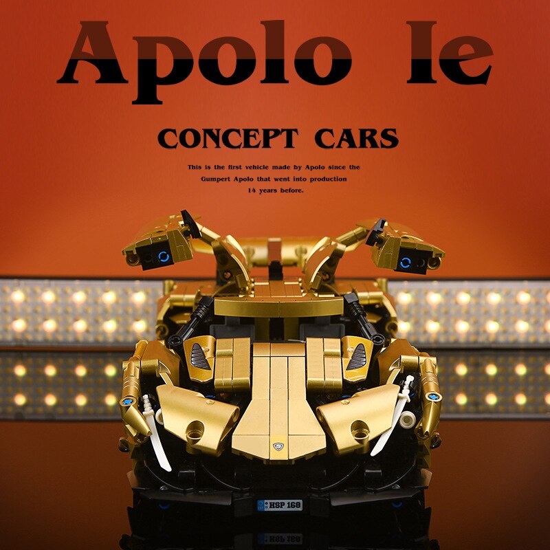 Đồ chơi Lắp ráp Mô hình siêu xe SY 8554  1:14 Racing Car Peako Apolo le Concept Cars