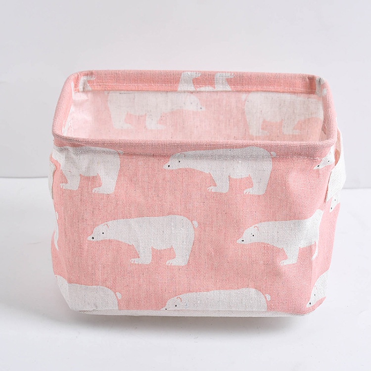 Giỏ đựng đồ TAILI 02 vải cotton lanh chống nước phong cách Bắc Âu độc đáo