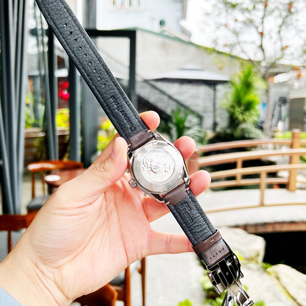 Đồng hồ nam dây da Orient Star Sports Skeleton Automatic RE AV0A04B00B