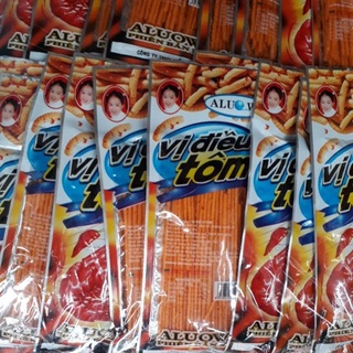 Snack tăm cay vị điều tôm