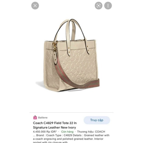 Túi Coach field tote 22 C4829
