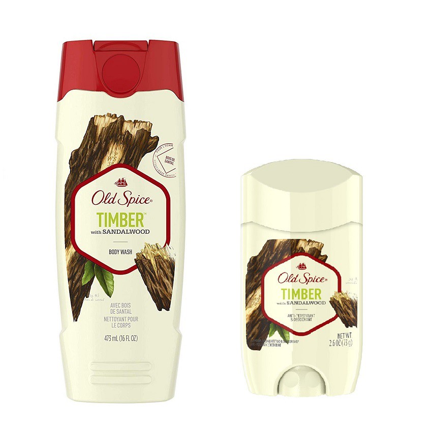 [Chính hãng] Sữa tắm Old Spice Timber Body wash 473ml - Hàng USA