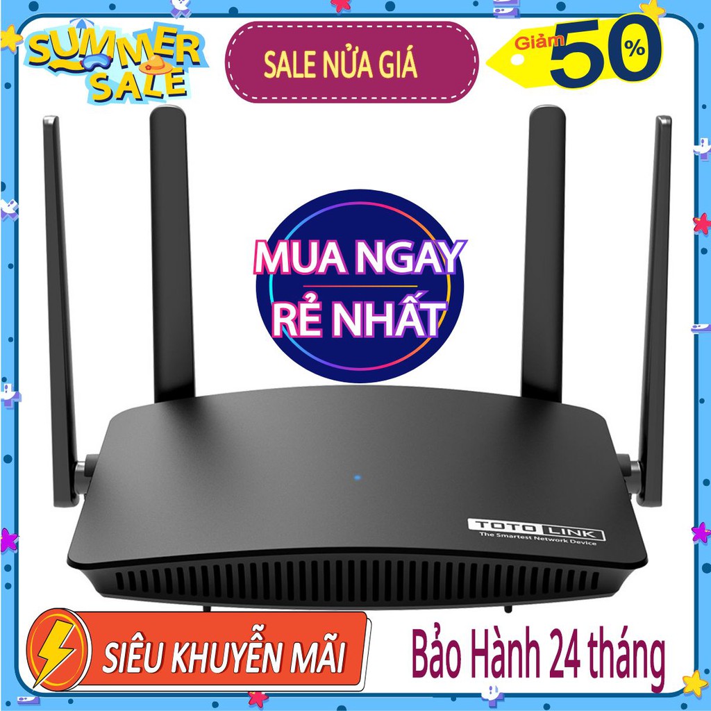 Bộ Phát Wifi Totolink A720R Chuẩn AC1200Mbps 4 Râu - Hàng Chính Hãng CHÍNH HÃNG