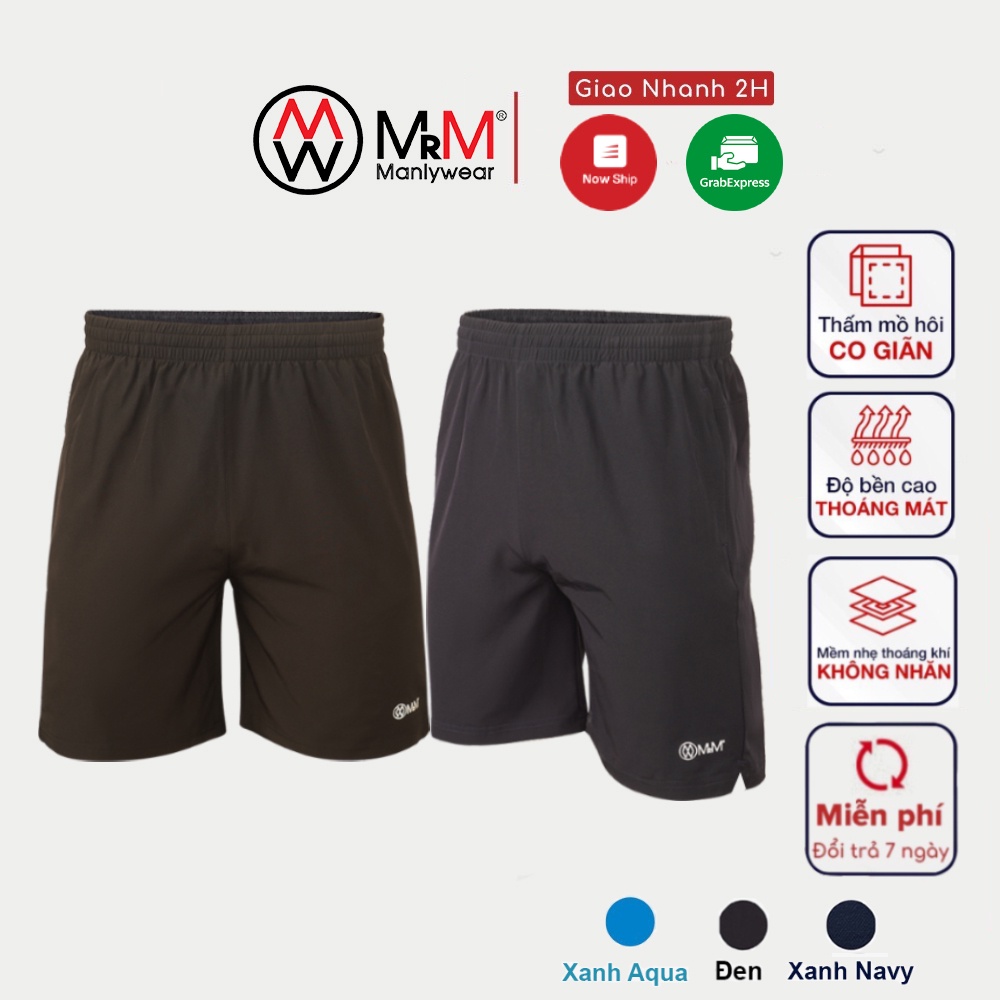 Combo 2 quần đùi short gió nam thể thao thoáng mát co giãn 4 chiều MRM Manlywear - 2 Màu