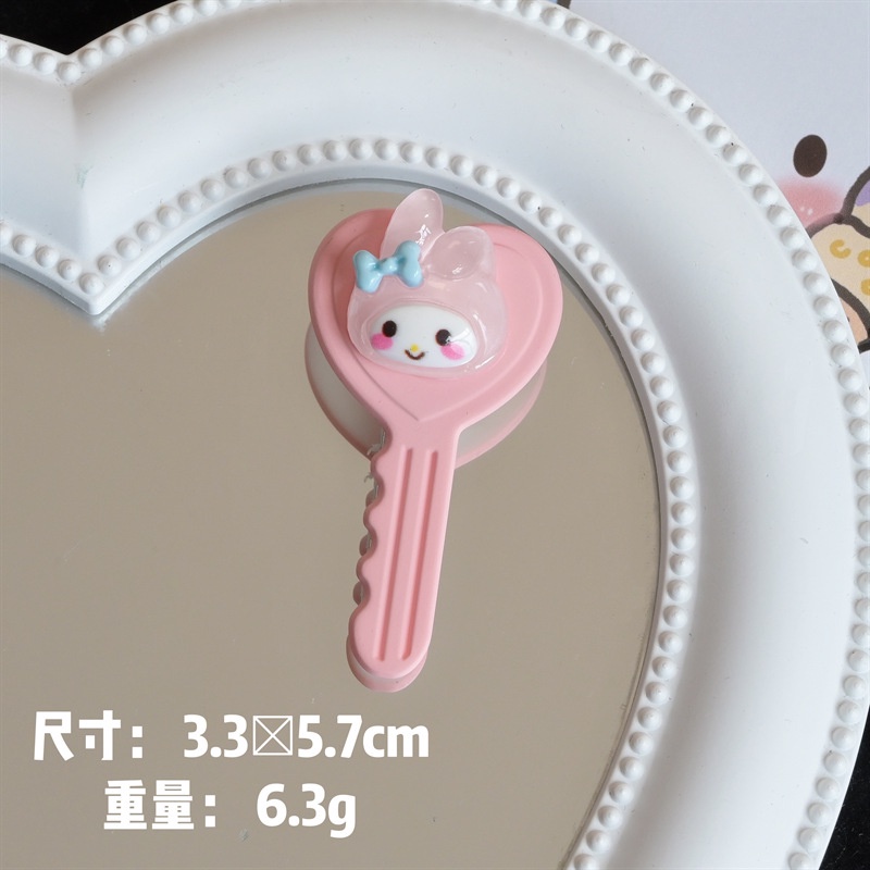 Kẹp Tóc Acrylic Màu Kẹo Ngọc Bích Họa Tiết Hoạt Hình Chú Chó Cinnamon Kulome Cá Tính Niche