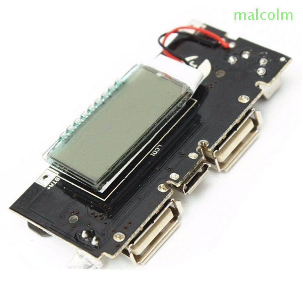 Mô đun bo mạch chủ PCBA LCD 5V 1A 2.1A pin sạc dự phòng hai cổng USB 18650 cho di động