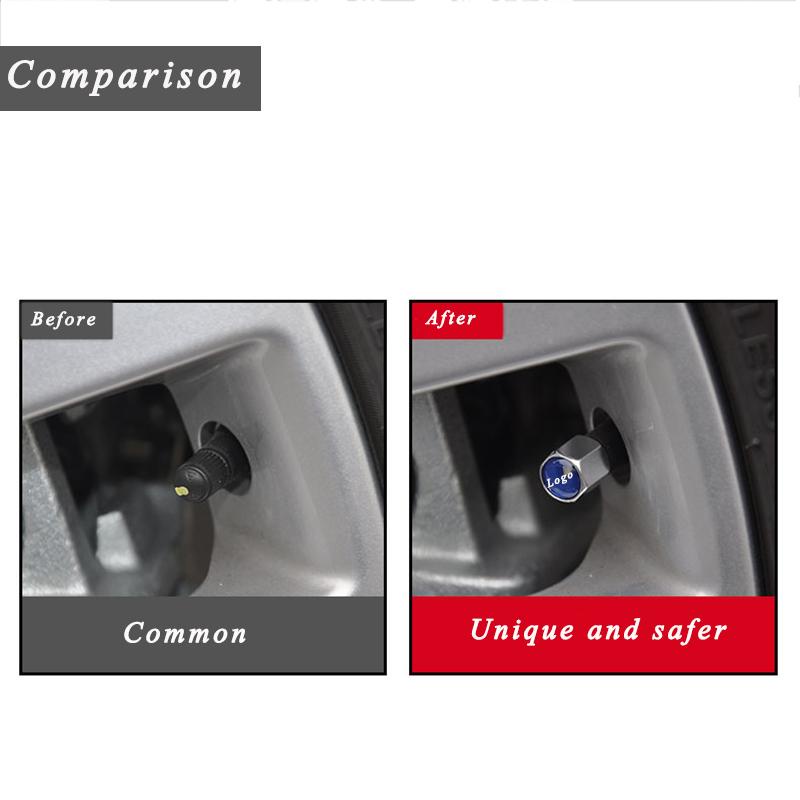 Bộ 4 Nắp Van Bánh Xe Hơi Bằng Thép Không Gỉ Cho Mazda 2 3 5 6 CX5 CX7 CX9 Atenza Axela Protege