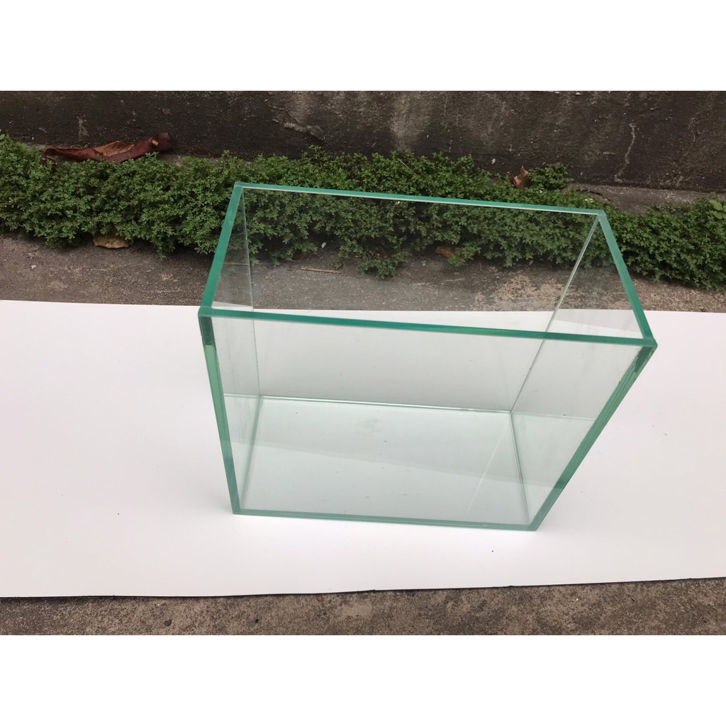 Bể cá mini để bàn dài 30cm rộng 15cm cao 20cm mài vi tính