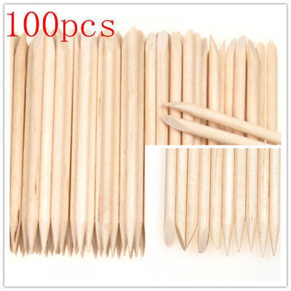 Bộ 100 que gỗ lấy da thừa quanh móng tay