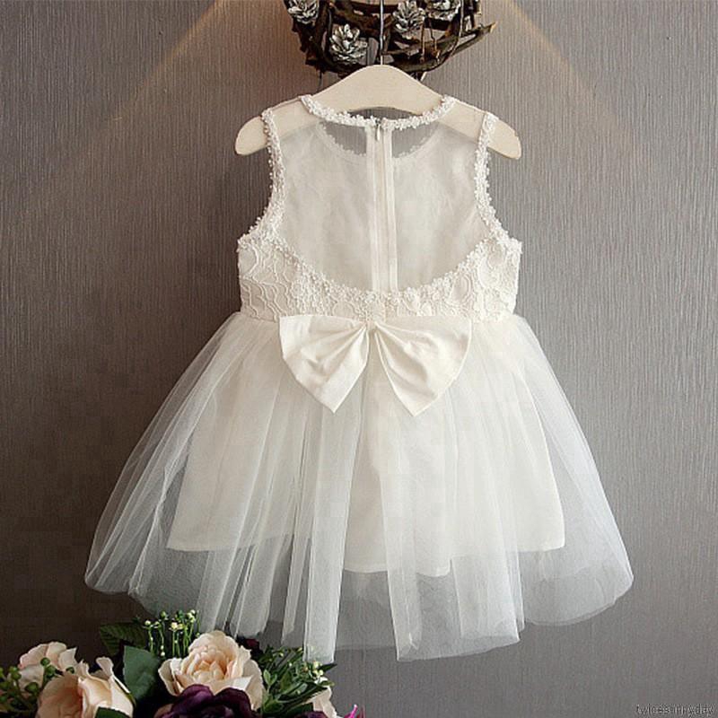 Đầm bé gái thêu ren phong cách Hàn Quốc