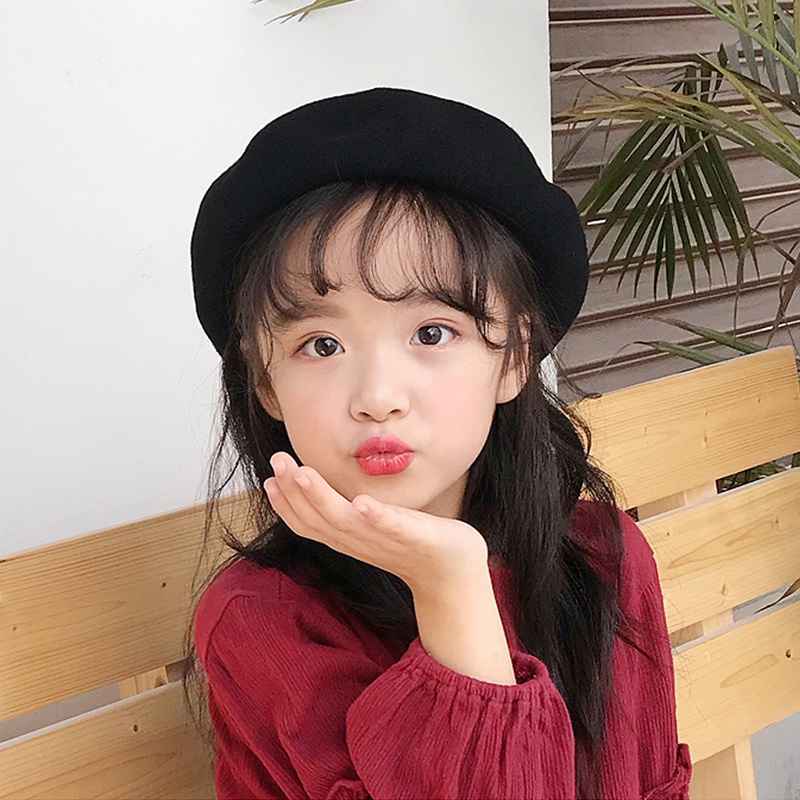Mũ Nồi Màu Sắc Đơn Giản Thời Trang Cho Bé Gái