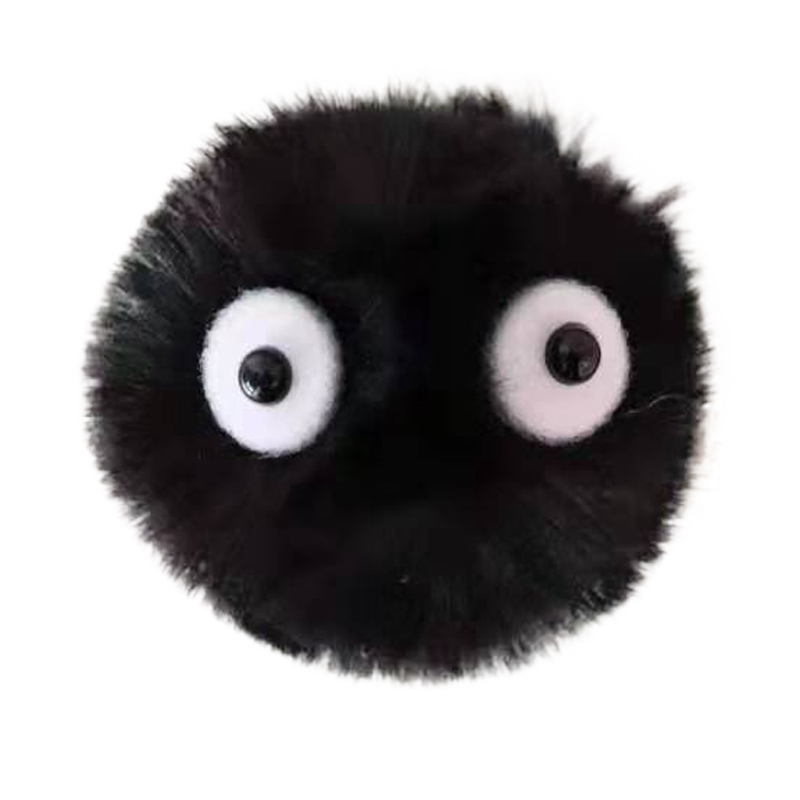 Cute Stuffed Soot Character Keychain